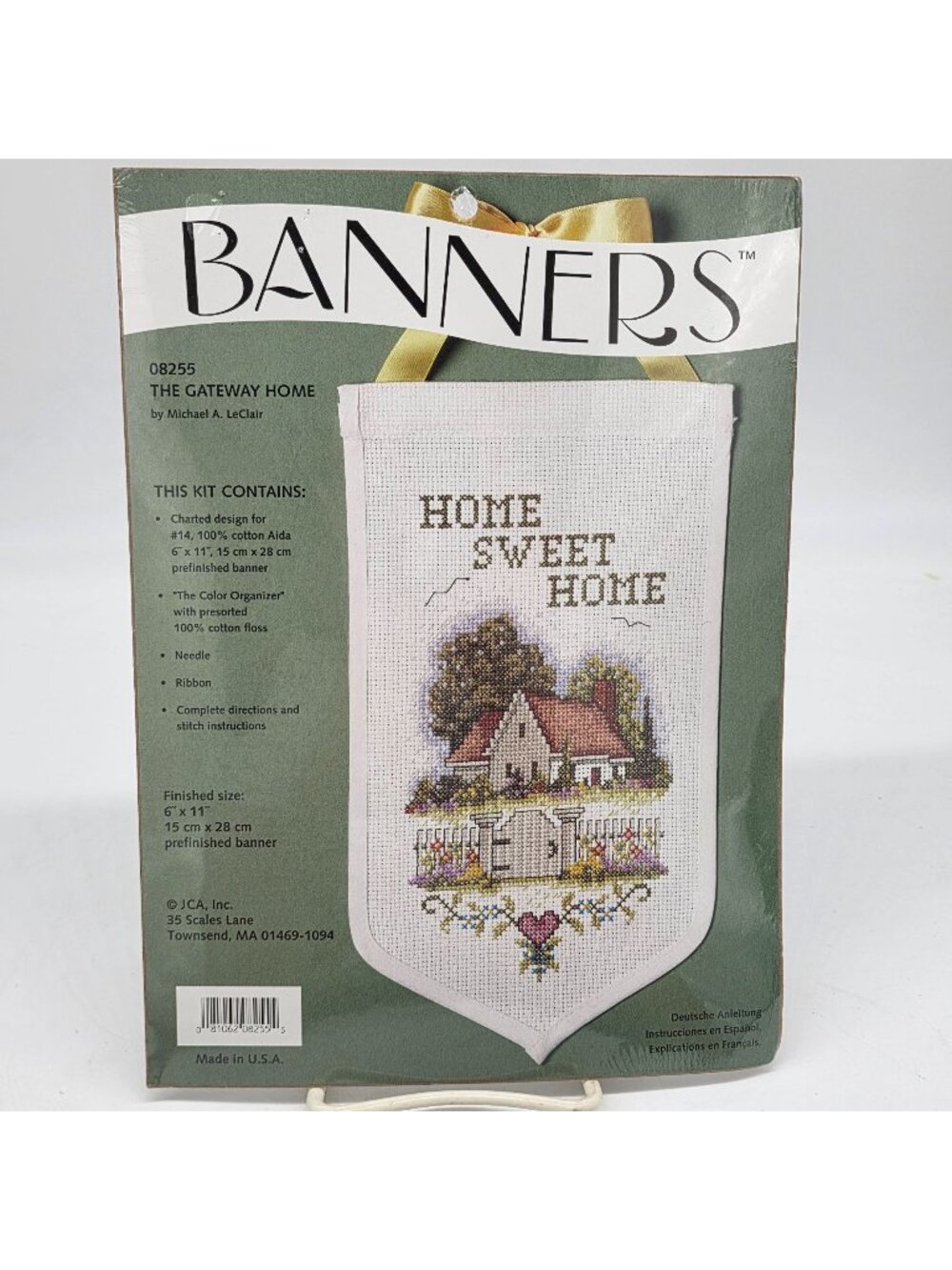 Cross Stitch Kit The Gateway Home By Michael A. LeClair With Aida & Floss